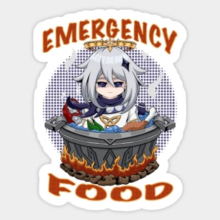 EMERGENCY FOOD Sticker